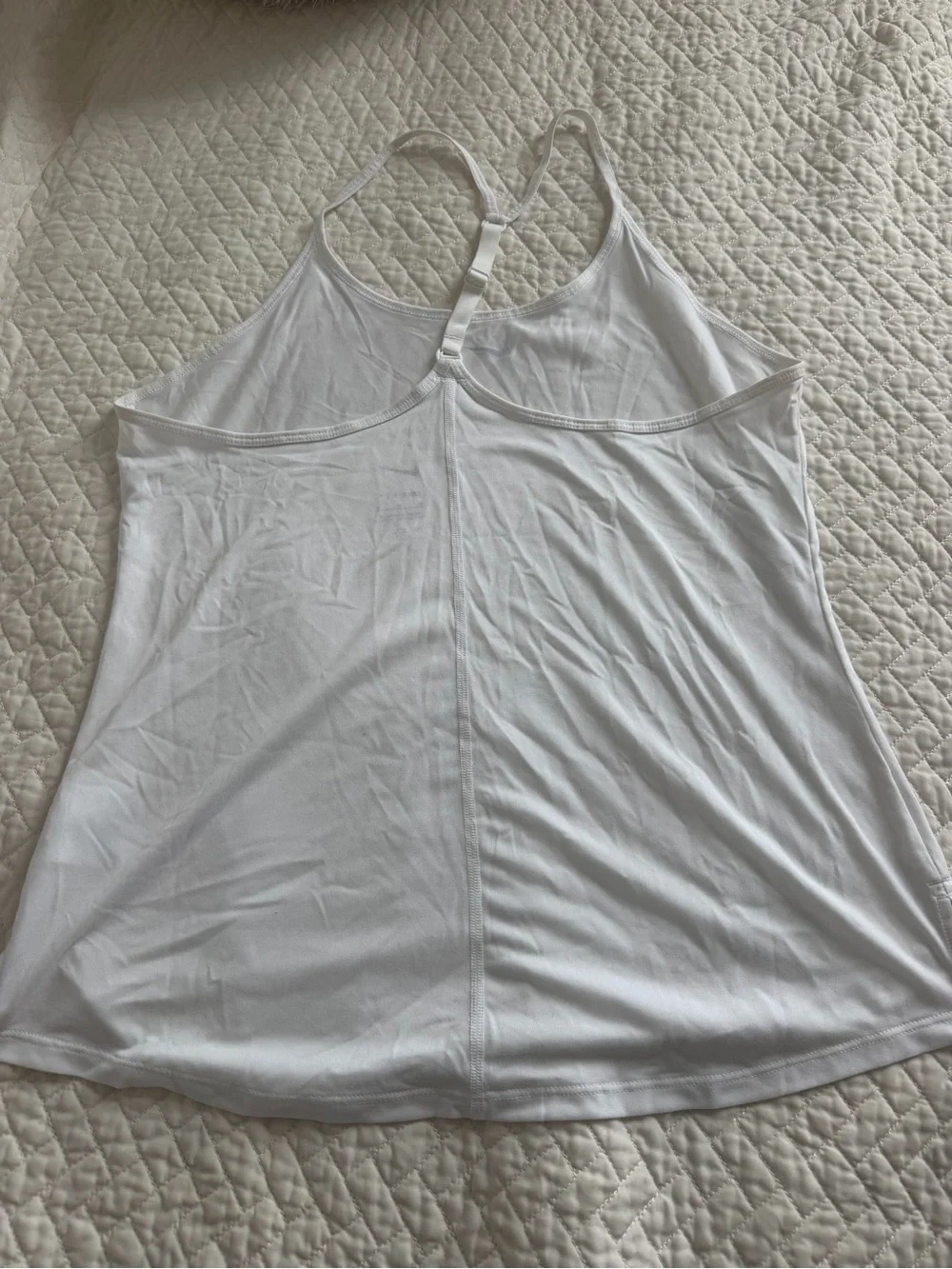 Nike Dri-FIT White Racerback Athletic Tank Top Women’s Medium